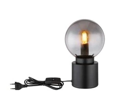 Stalinis šviestuvas GLOBO MARKA,1xE14,25W,230V,laidas 1,5m,metalinis,juodos sp, ø15x24,5cm