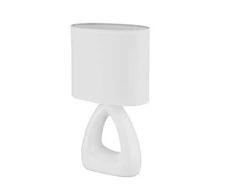 Stalinis šviestuvas GLOBO TRIANGLE, 1 x E14, 40W, baltos sp., keraminis, 17 x 10 x 30 cm