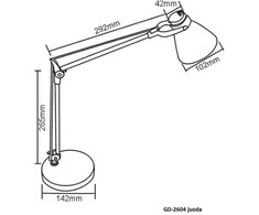 Stalinis šviestuvas G.LUX GD-2604 , 1 x 40 W, E14