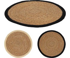 Stalo padėkliukas JUTE, apvalus, rudos sp., 2 rūšių, ø37 cm
