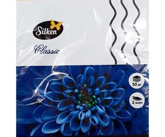 Silken Stalo servetėlės vienspalvės BORDO 33x33cm, 2 sluoksniai 50vnt