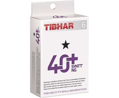 Stalo teniso kamuoliukai 40+ Syntt Tibhar 6vnt. balti