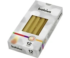 Stalo žvakės Bolsius 245x24mm aukso sp.