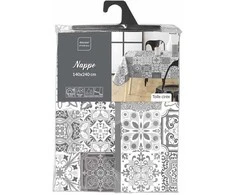 Bikuvalt Staltiesė 140x240 cm pilkų atspalvių PVC PERSANE douceur d'intérieur