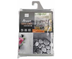 Bikuvalt Staltiesė 140x300 cm pilkų atspalvių PVC PERSANE douceur d'intérieur