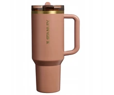 Stanley Thermal Mug kreminis/rudas mokas latte Straw Tumbler 1,18L