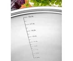 Starke Pro Gastro puodas 20l, daugiasluoksnis dugnas, su dangčiu