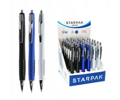 "StarPak" automatinis mokyklinis mėlynas rašiklis