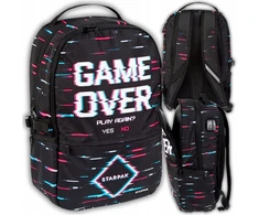 Starpak "game Over" jaunimo kuprinė, mokyklinė, kelioninė