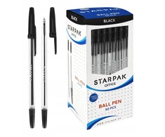 Starpak juodi rašikliai, 50 vnt.