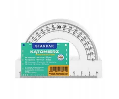 Starpak Kątomierz 180° su liniuku 10 cm, mokyklai