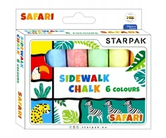 Starpak Kreidelės vaikams "safari" 6 vnt.
