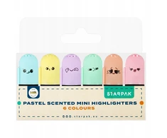 Starpak Mini kvepiantys pasteliniai paryškintuvai, rinkinys 6 vnt. biurui