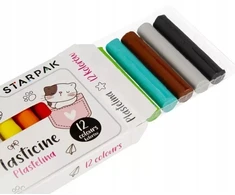 Starpak Minisy plastelinas rinkinys, 12 spalvų