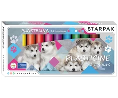 Starpak Mokyklinis plastilinas vaikams 12 spalvų