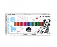 Starpak Mokyklinis plastilinas vaikams 12 spalvų