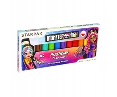 Starpak Monster High plastelinas, 12 spalvų