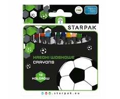 Starpak Vaško pieštukai 12 spalvų "football"