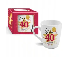STARS MAGENTA puodelis – Jūsų 40-mečio proga 300 ml