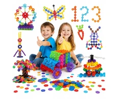 Stator 3D EDUKACINIAI KŪRYBINIAI MONTESSORI KONSTRUKCINIŲ KLALŲ RINKINYS 460 ELEMENTŲ. DIY