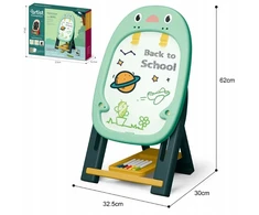 Stator EDUCATIONAL 2in1 Magnetinė kreida lenta Stovi + Priedai Žaidimai Kempinėlė