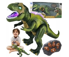 Stator MEGA DIDŽIUS INTERAKTYVUS T-REX DINOZAURAS NUOTOLINIO PULTO VALDOMI PASIĖJIMAI ROARS XXL