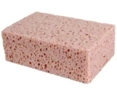 Statybinė kempinė EDELMAX, 14 x 11 x 7 cm, itin švelni, naudojama pašalinti nešvarumus