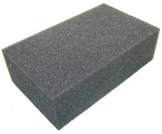 Statybinė kempinė, juodos spalvos, 260 x 120 x 60 mm