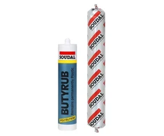 Statybinė mastika SOUDAL BUTYRUB, pilkos sp., 600 ml