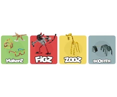 Statybinės plytos vaikams 5+ 2in1 Juodas Panther Man ZooZ Zpiiel