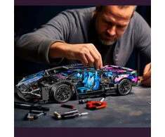 Statybiniai blokai Automobilių plytų rinkinys LAMBO CYBERPUNK 1:14 Dovana