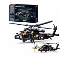 Statybiniai blokai Sluban Helikopter Juodas Hawk 692 el Army Vaikų diena