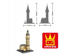 STATYBINIAI BLOKAI WANGE 4211 BIG BEN (ELIZABETOS BOKŠTAS), LONDONAS,