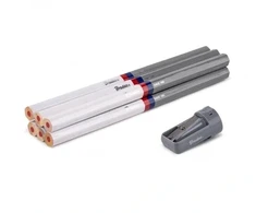 Statybiniai pieštukai su drožtuku 180 mm HEX 6 vnt. DIY-PCWL1HX18/S6B