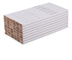 Statybinis pieštukas HB 180 mm AŠTUONKAMPIS 48 vnt. BALTA „DIY-PCWL2OC18WH/48D“