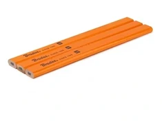 Statybinis pieštukas HB 180 mm AŠTUONKAMPIS 3 vnt. ORANŽINIS „DIY-PC2OC18OR/3B“