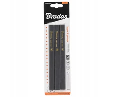Statybinis pieštukas HB 180 mm kvadratinis, 3 vnt. grafito DIY-PC2SQ18GH/3B