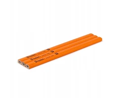 Statybinis pieštukas HB 180mm kvadratinis, 3 vnt. oranžinis DIY-PC2SQ18OR/3B