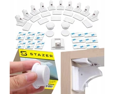 Stazer 10x APSAUGINĖ MAGNETINĖ SPYNĖ BALDŲ SPINTELĖS UŽRAKA VAIKAMS