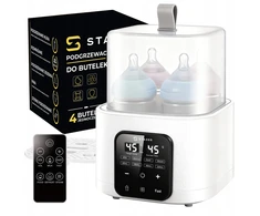 Stazer Šildytuvas ir sterilizatorius pieno buteliams, 6 viename, 4 buteliai