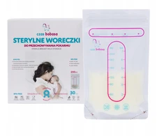 STERILIEJI MAIŠĖLIAI MAISTO ŠALDYMO MAIŠELIAMS LAIKYTI 200ml 30vnt.