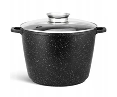 Sternhoff DIDELIS MARMURINĖS PUODAS SU DANČIU INDUKCINIŲ DUJŲ NELIPAUS AROMATO RANKENĖLĖLE 28cm 10L