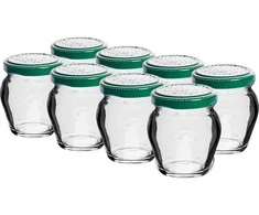 Stiklainiai su dangteliais BROWIN 106ml/8vnt.