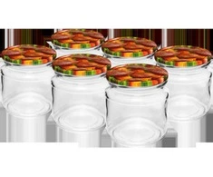 Stiklainiai su dangteliais Twist Off Browin 212ml/Ø66mm/6vnt.