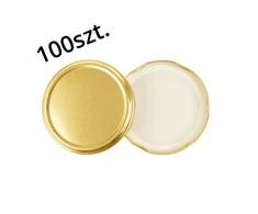 Stiklainių dangteliai Gold caps fi82, 4 kabliukai, 100 vnt.