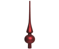 None Christmas medžio topper Decoris 113069. red. glass