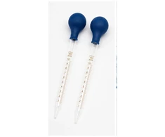 Stiklinė pipetė 10ml 2vnt. laboratorinis lašintuvas universalus PATOGU