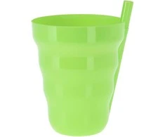 Stiklinė su šiaudeliu 300ml