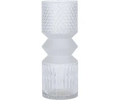 Dekoria Stiklinė vaza GEOMETRIC, 30 cm