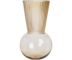 Mondex Stiklinė vaza GEOMETRIC, gelvos sp.,29 cm